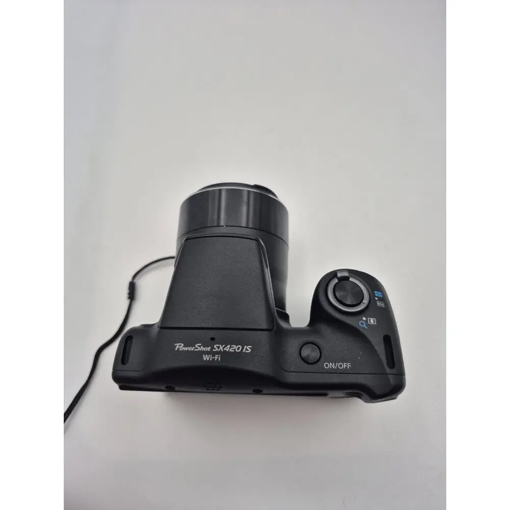 Canon PowerShot SX420 IS 20.0 MP Black Digital Camera w/ Battery/Charger Tested